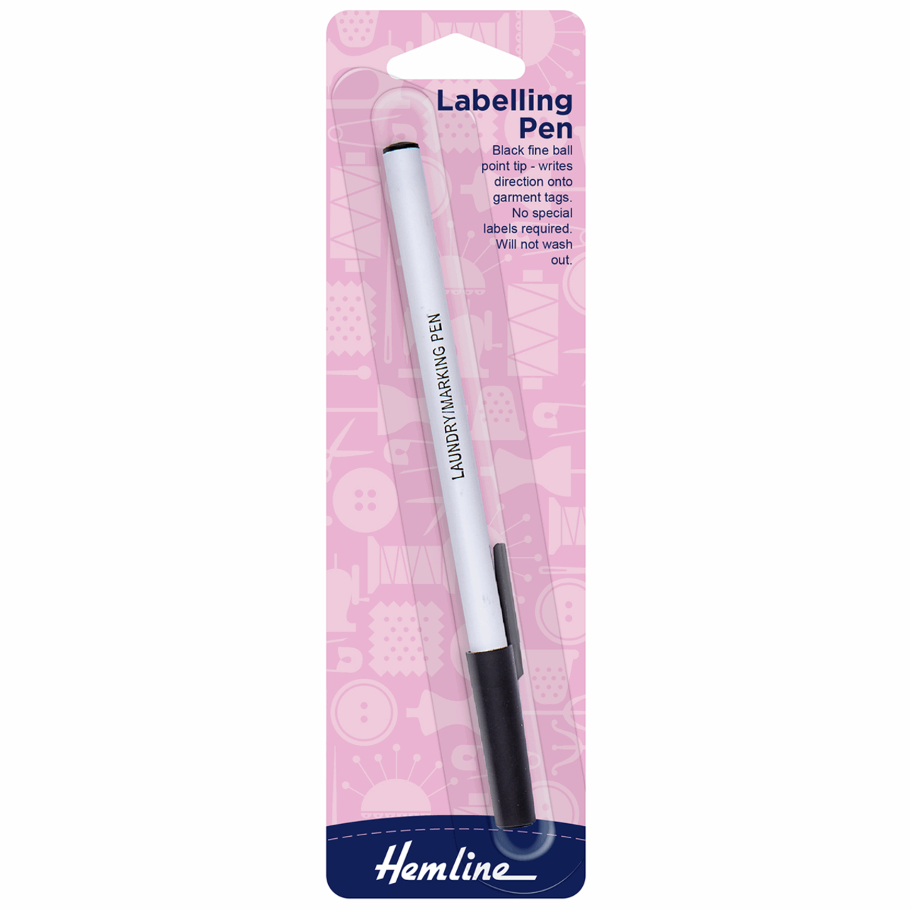 Permanent Labelling Ball Point Pen - Black