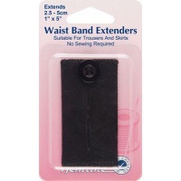 Black Waistband Extender - Button Attachment