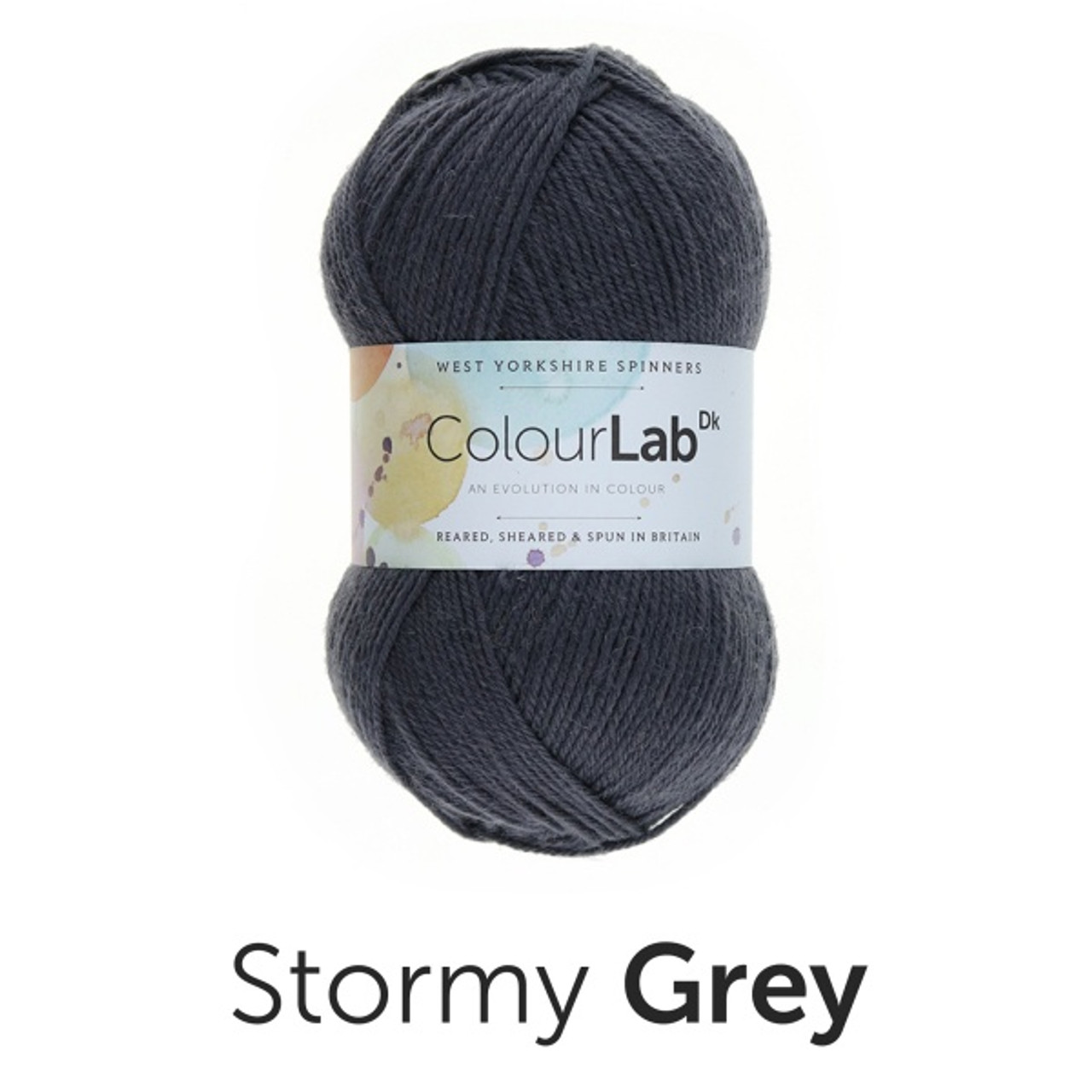 Stormy Grey 100% British Wool ColourLab DK (100g)