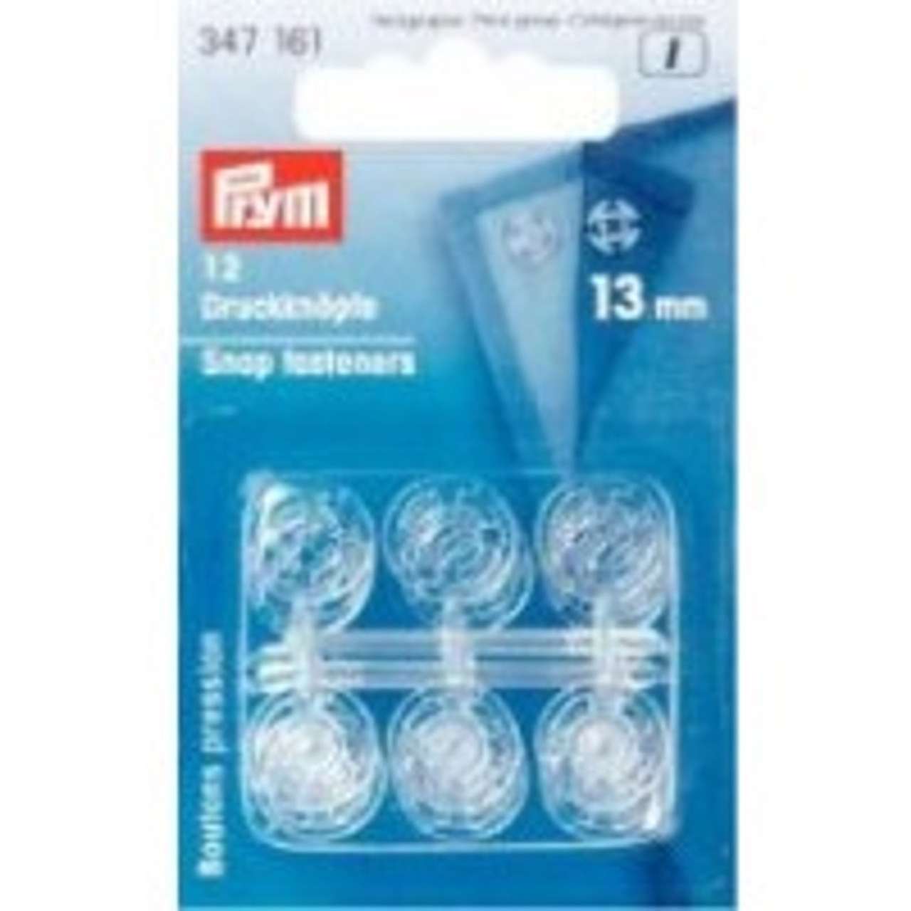 Large Acrylic Snap Fasteners, 13mm diameter (12 sets)