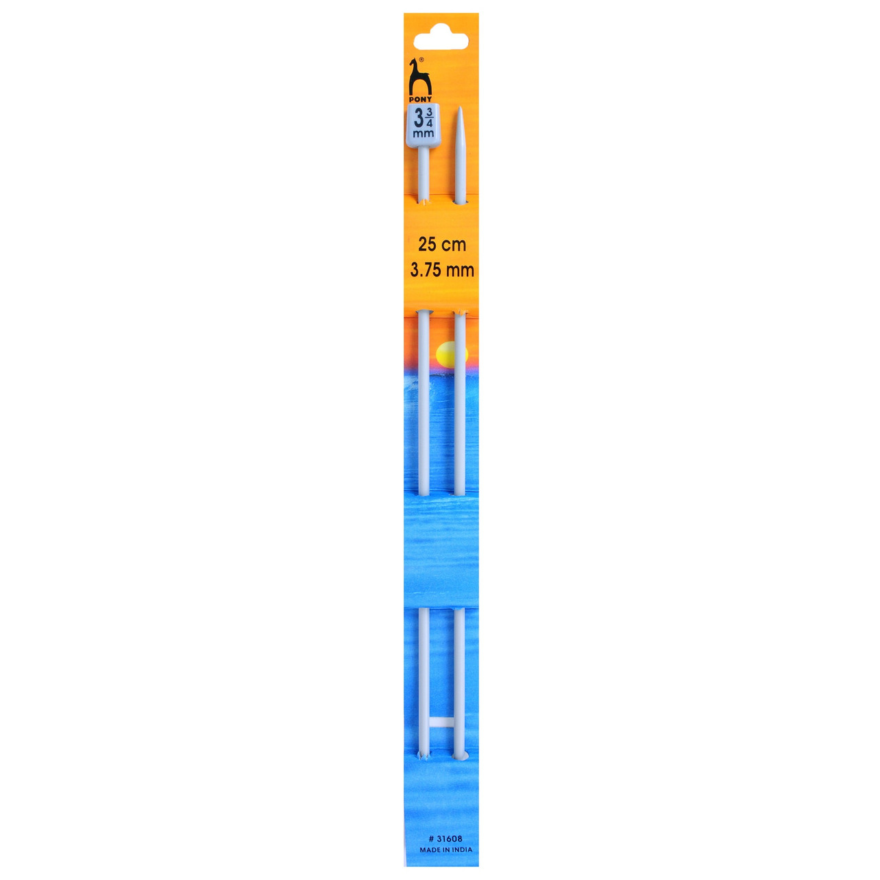 3.75mm (UK9) Classic Knitting Pins, 25cm/10" length
