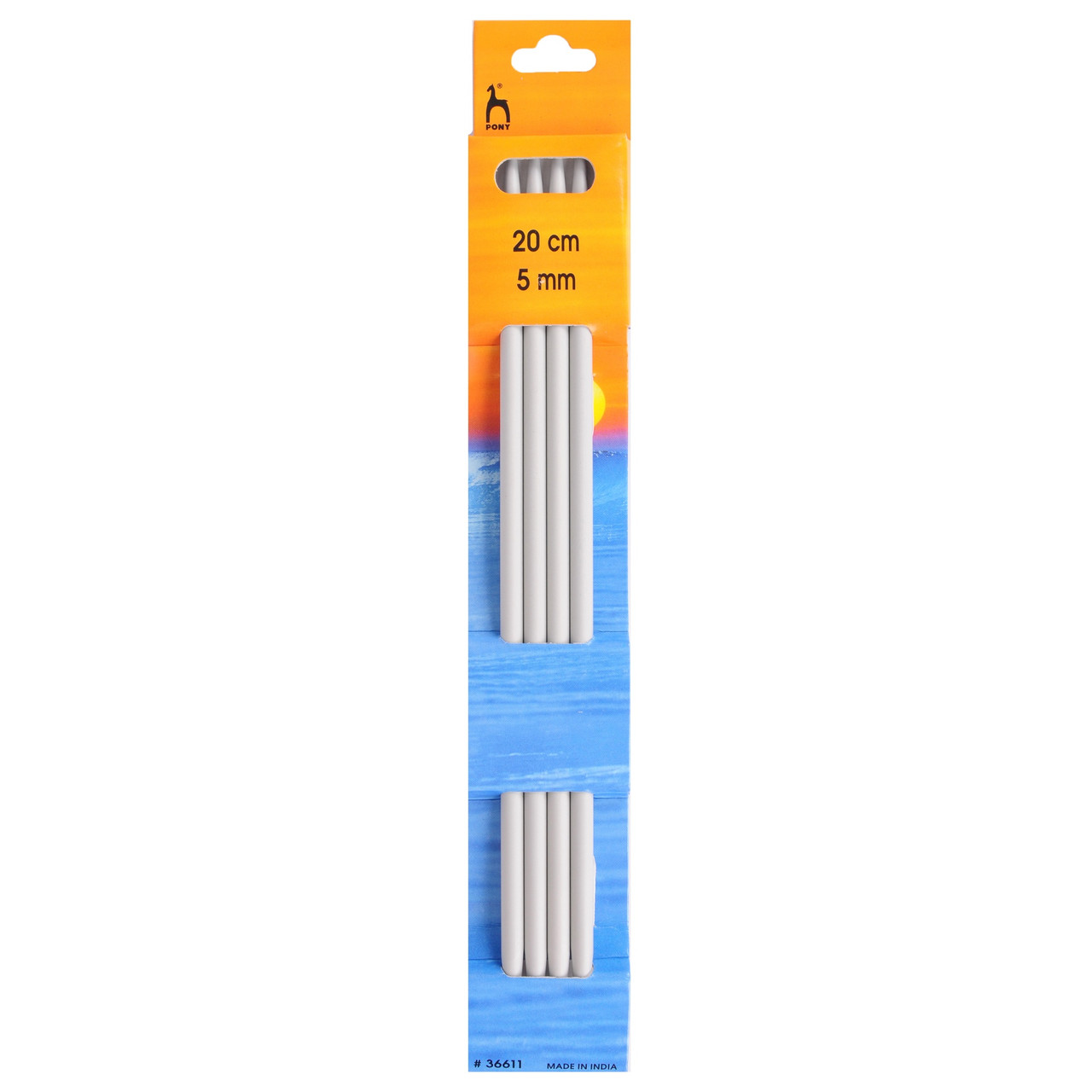 5.00mm Set of 4 Double-Ended Knitting Pins, 20cm length