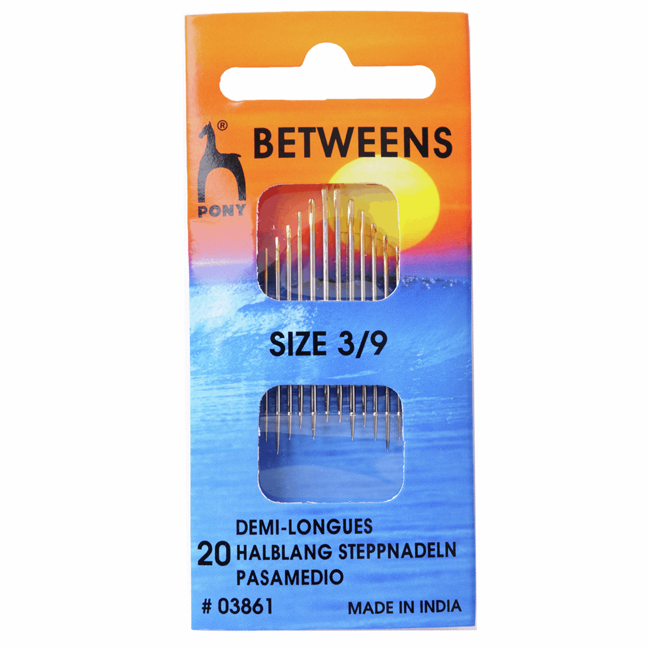 Hand Sewing Needles - Betweens - Assorted Sizes 3-9