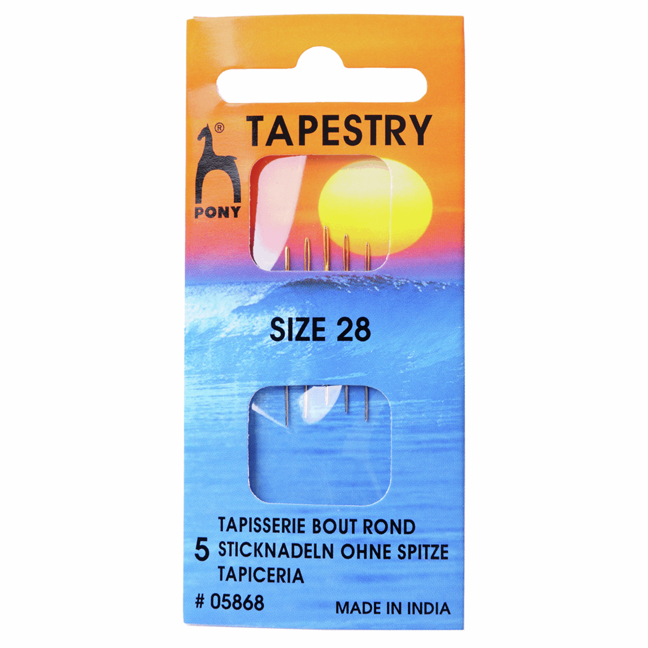 Hand Sewing Needles - Tapestry - Size 28