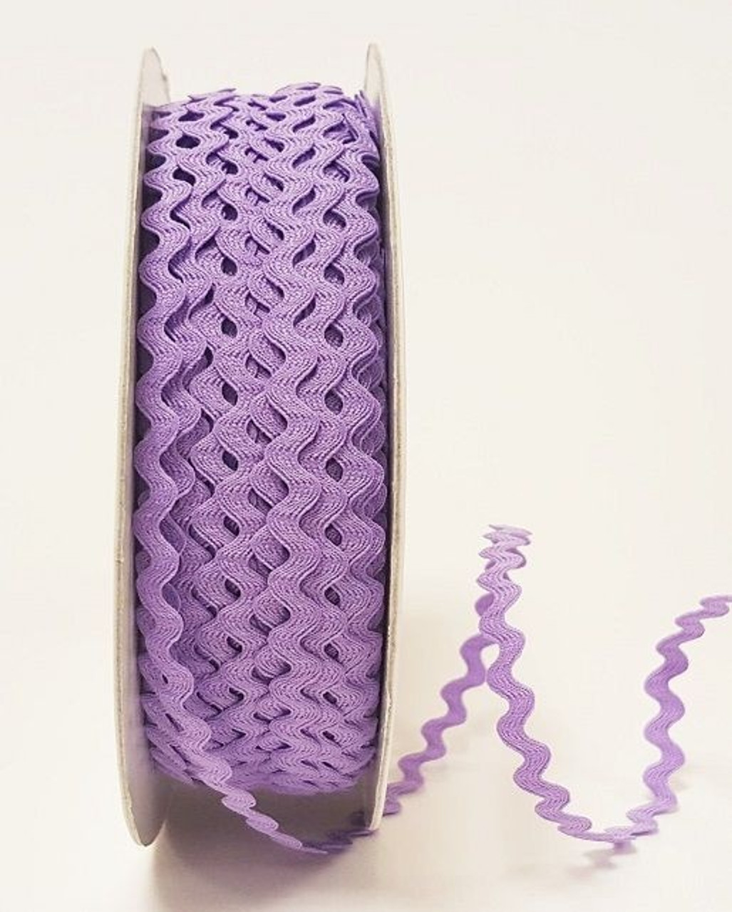 Lilac 7mm Ric Rac Trim, Sold Per Metre