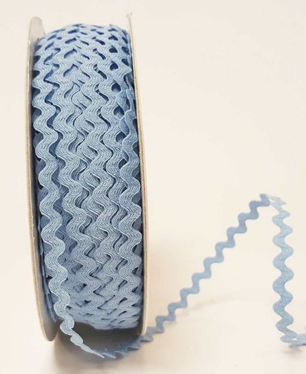 Sky Blue 7mm Ric Rac Trim, Sold Per Metre
