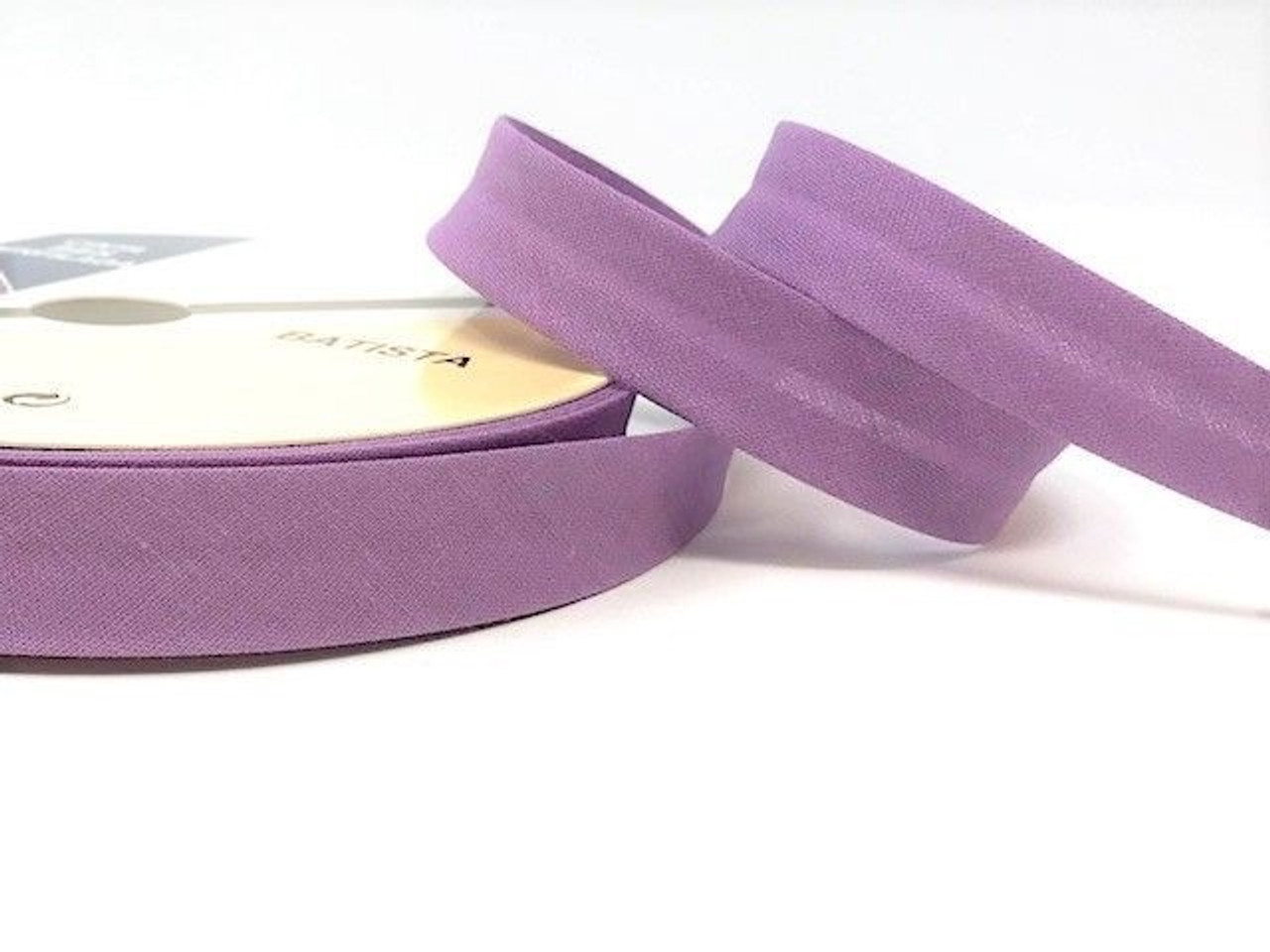 Purple Polycotton Bias Binding, 18mm wide, Sold Per Metre