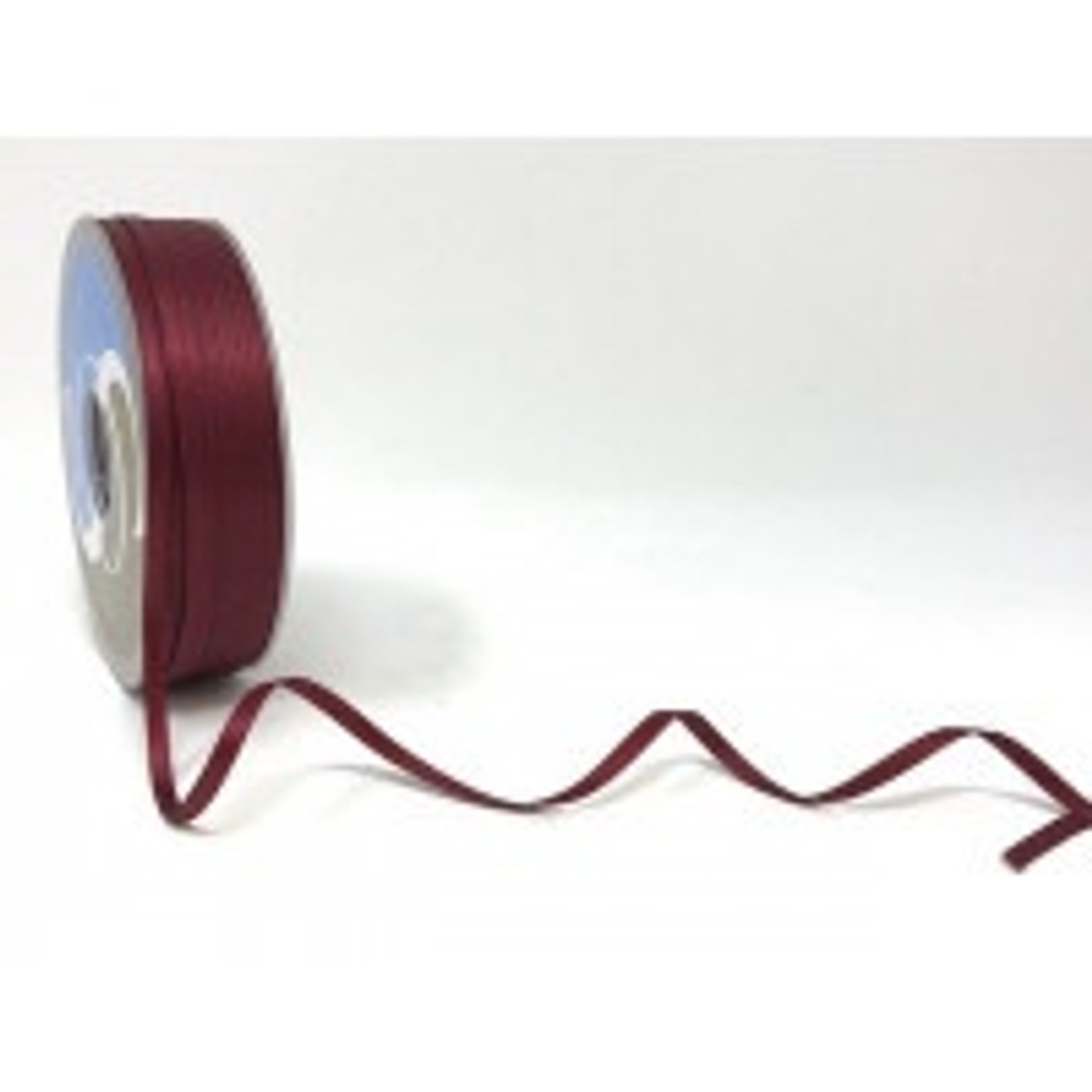 Burgundy Satin Ribbon, 3mm wide, Sold Per Metre