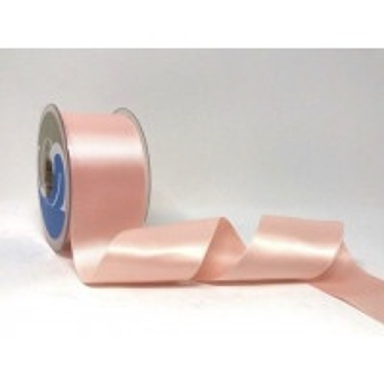 Pale Peach Satin Ribbon, 50mm wide, Sold Per Metre