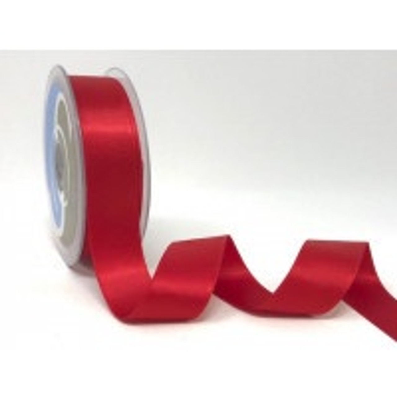 Red Satin Ribbon, 25mm wide, Sold Per Metre