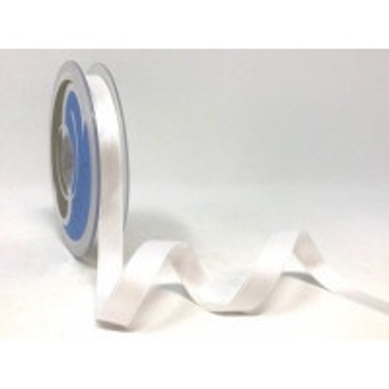 White Satin Ribbon, 11mm wide, Sold Per Metre