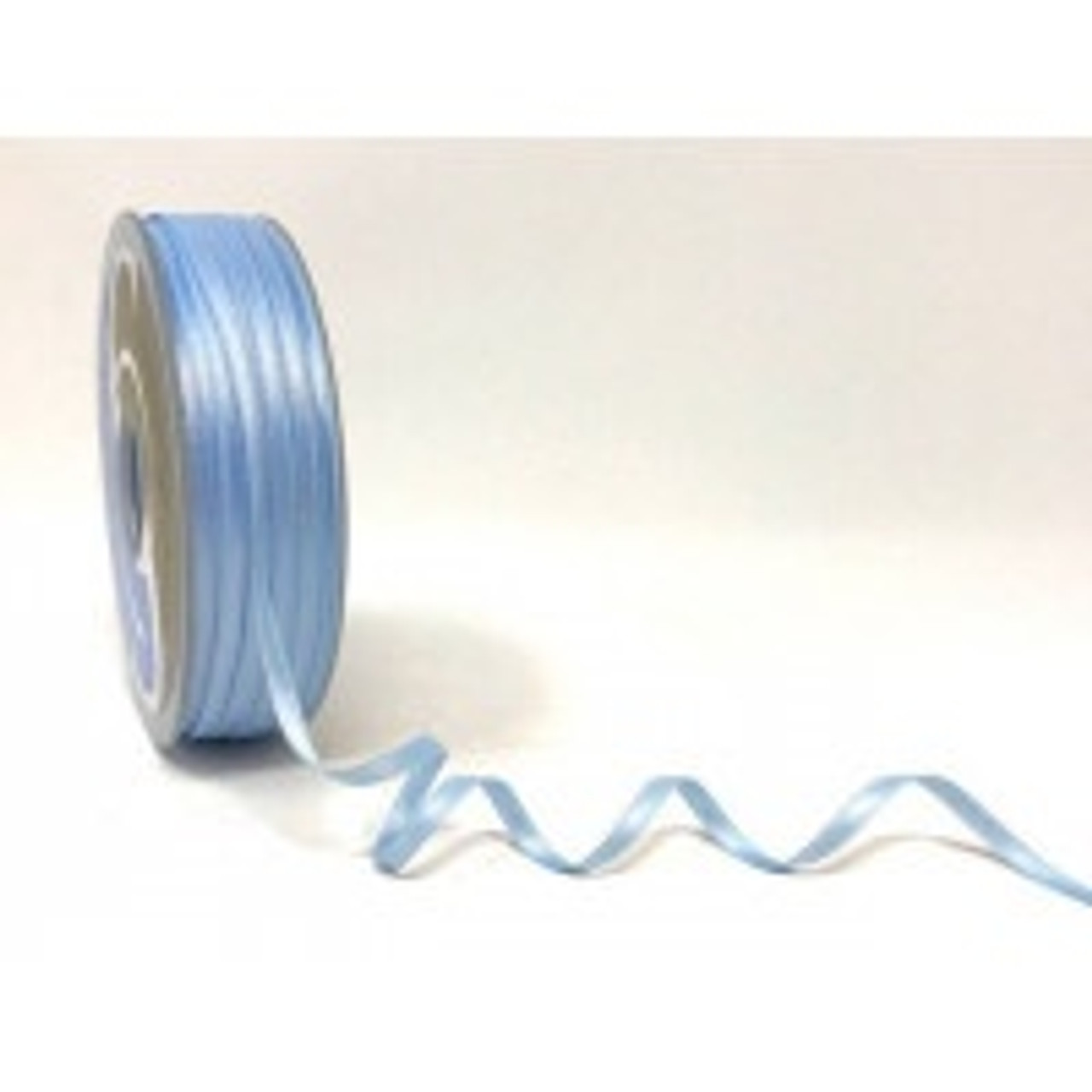 Pale Blue Satin Ribbon, 3mm wide, Sold Per Metre