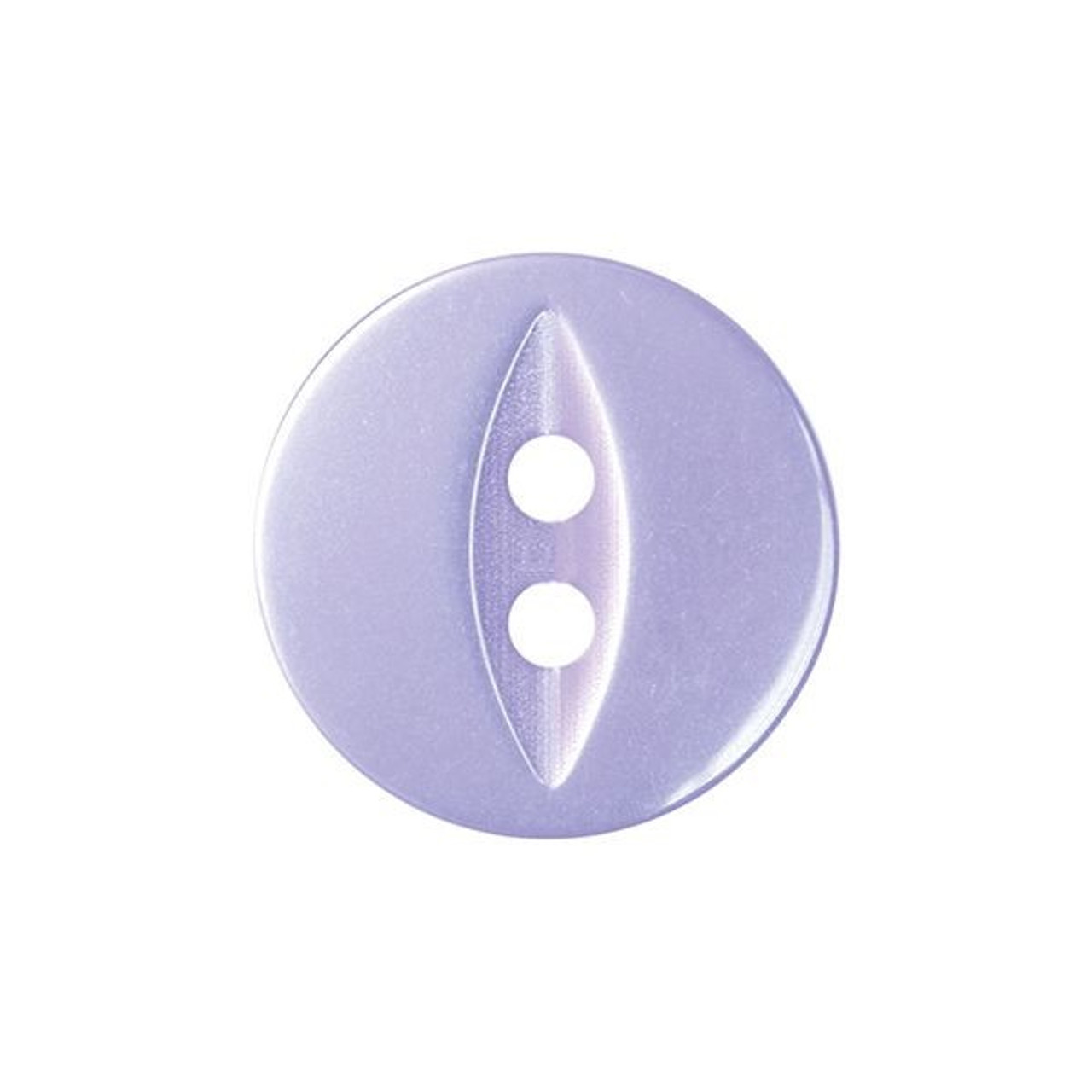 Lilac Fisheye Baby Buttons - Available in 4 Sizes (Sold Individually)