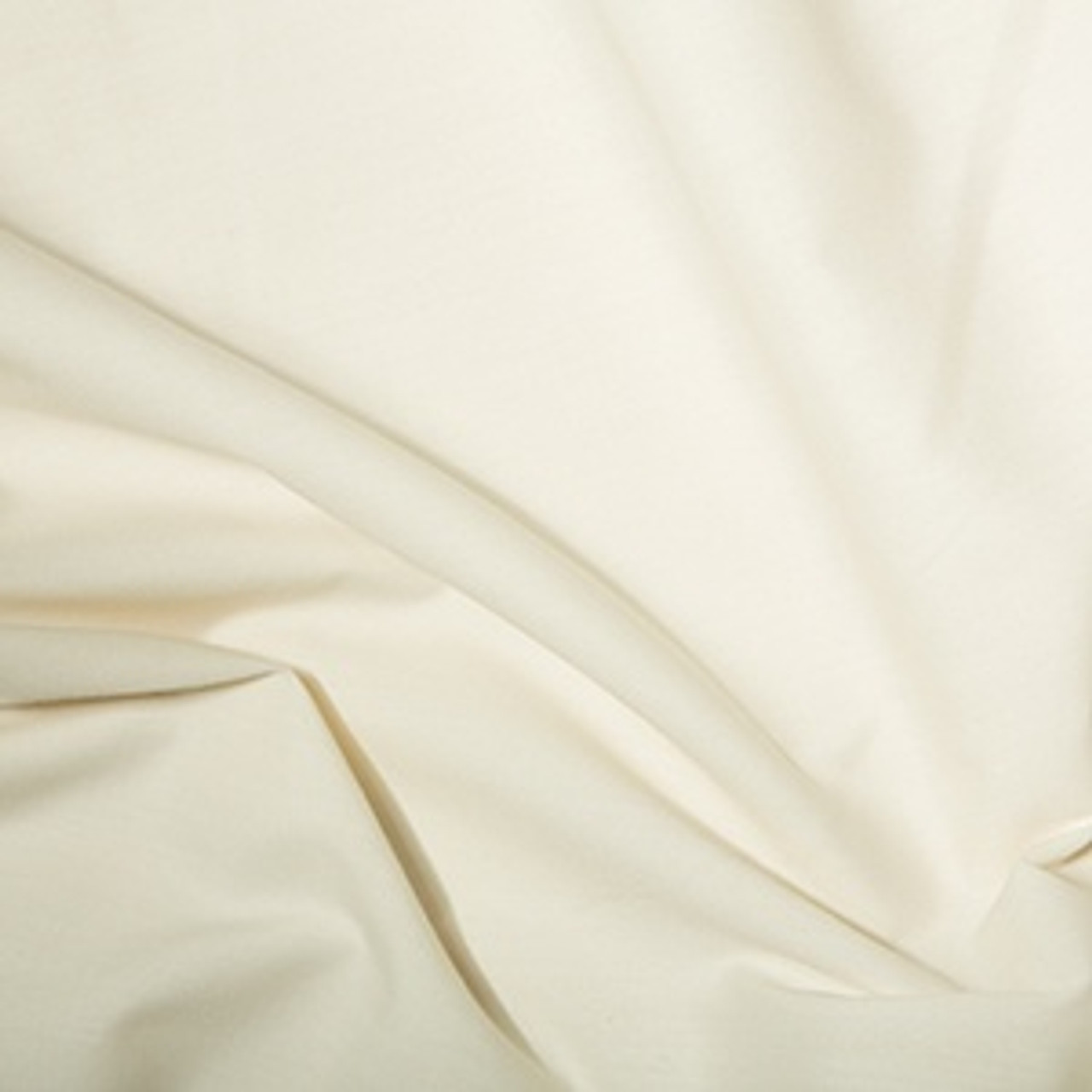 Cream Plain Polycotton Fabric, 44in wide, Sold Per HALF Metre