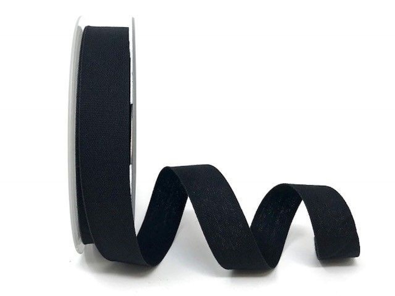 Black Cotton Blend Tape, 25mm wide, Sold Per Metre