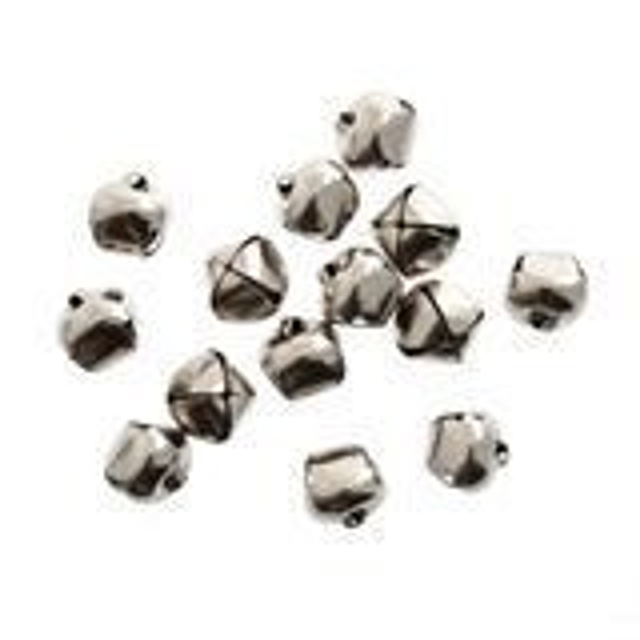 Silver Jingle Bells, 12mm Round, Sold Individually