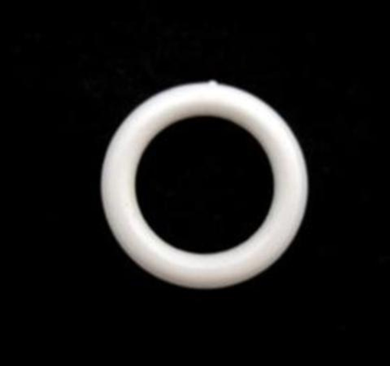 White Plastic Blind Rings 21mm Diameter, Sold Individually