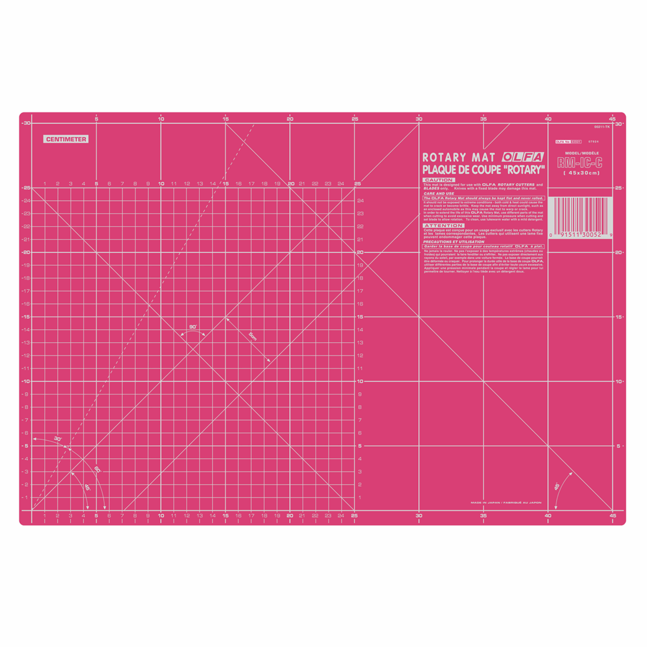 Pink 12in x 18in Self-Healing Cutting Mat