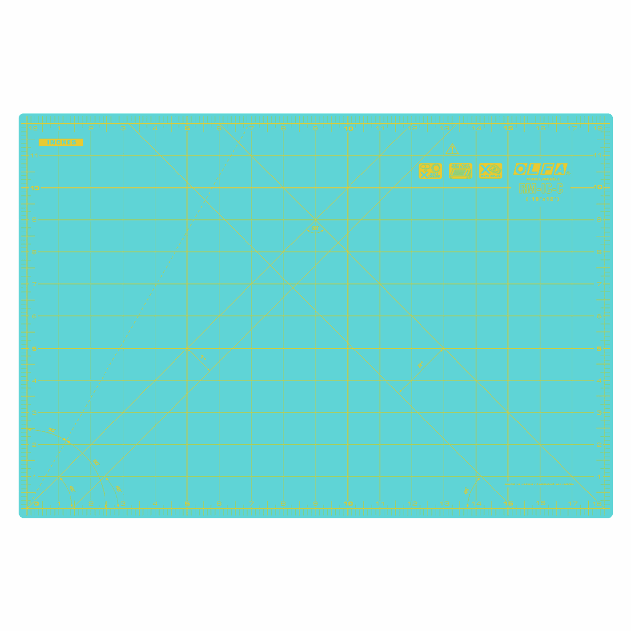 Aqua 12in x 18in Self-Healing Cutting Mat