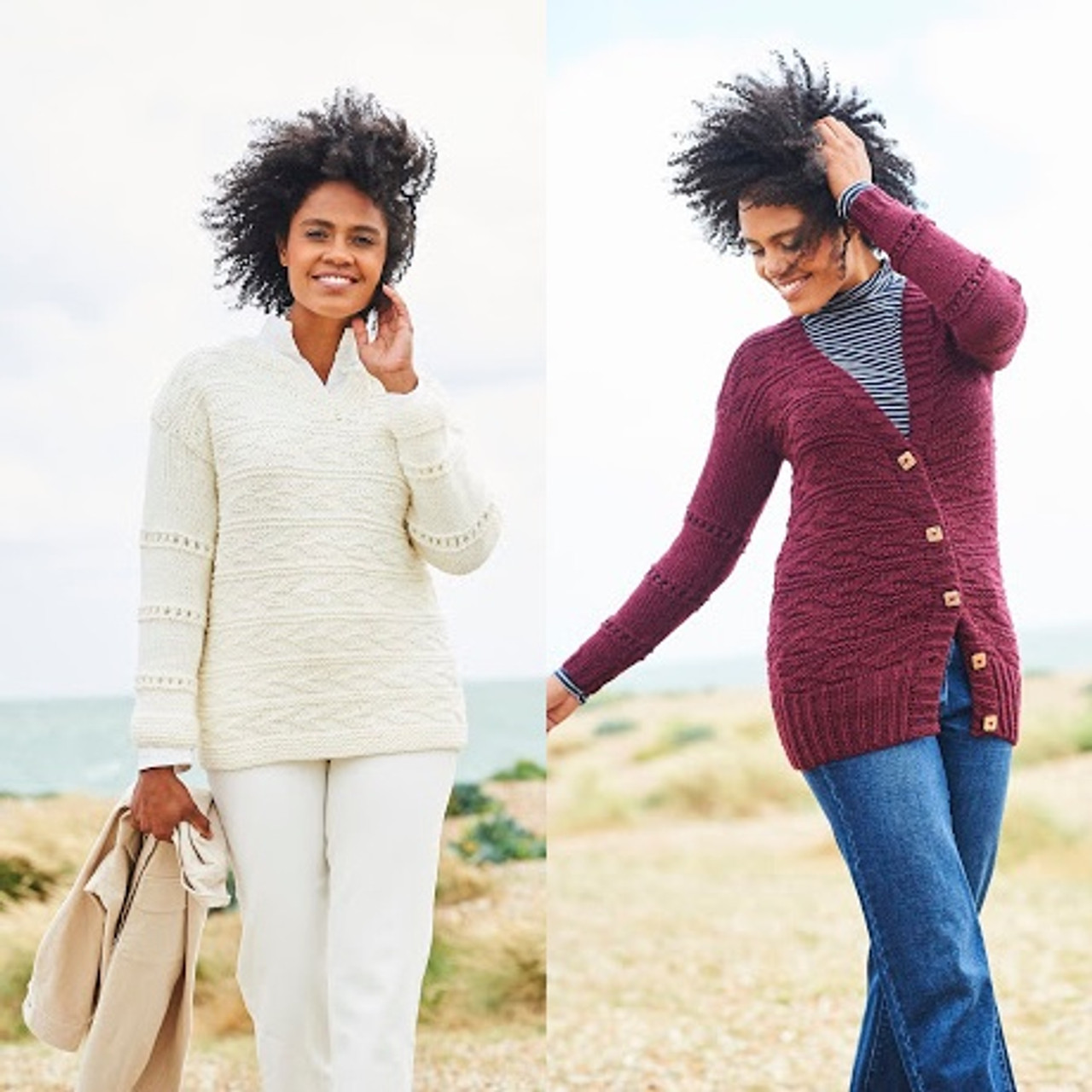 9817 Ladies Sweater & Cardigan Softie Chunky Knitting Pattern