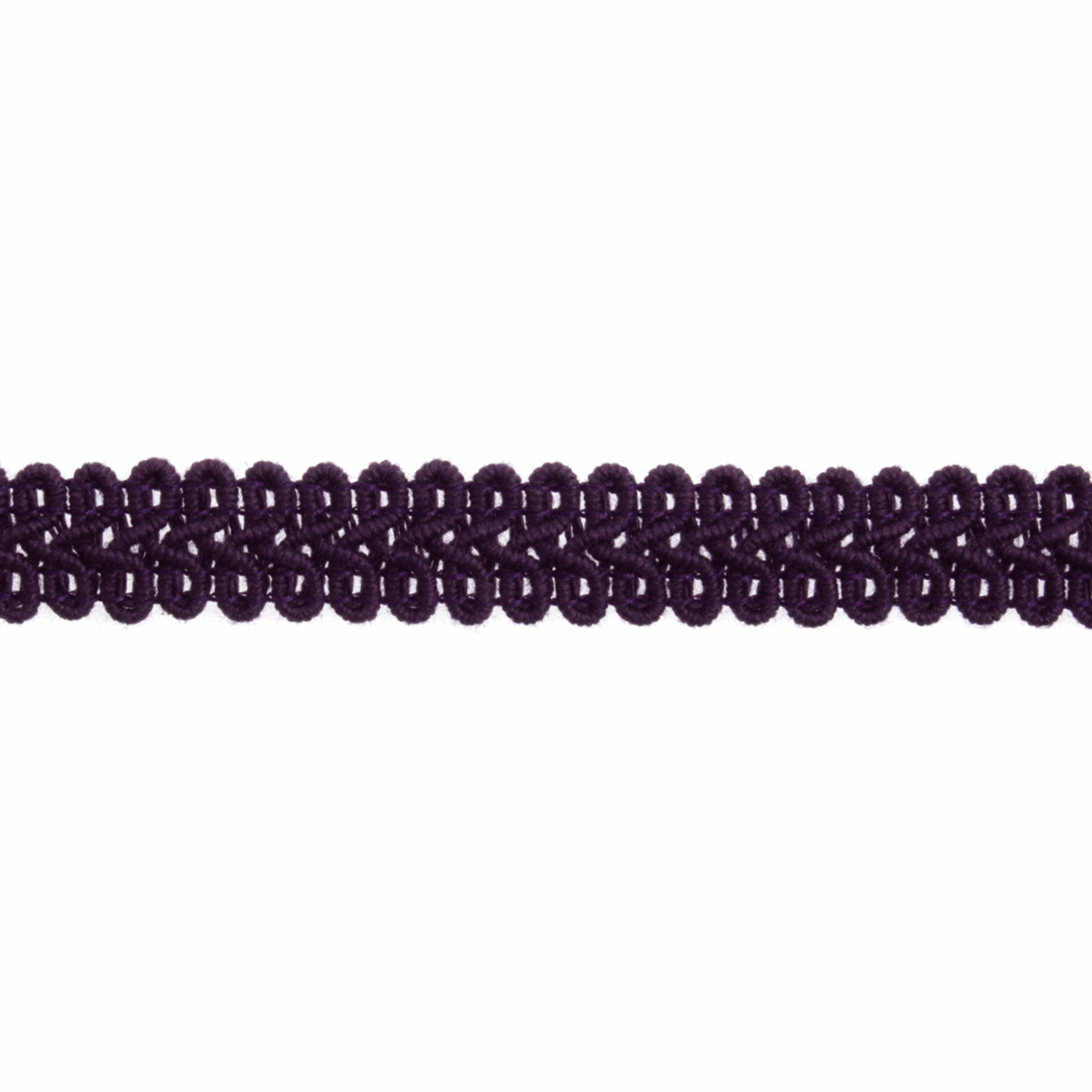 Purple Gimp Braid Upholstery Trim, 15mm (3/8in) wide, Sold Per Metre