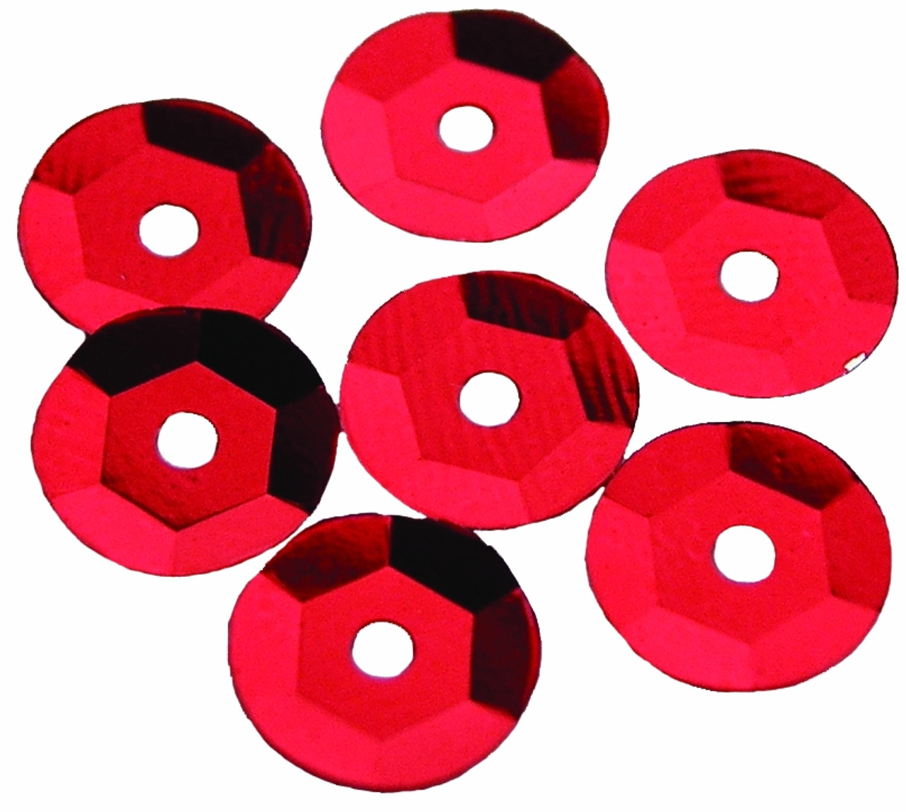 Red 6mm Cup Sequins (Pack of 500 approx)