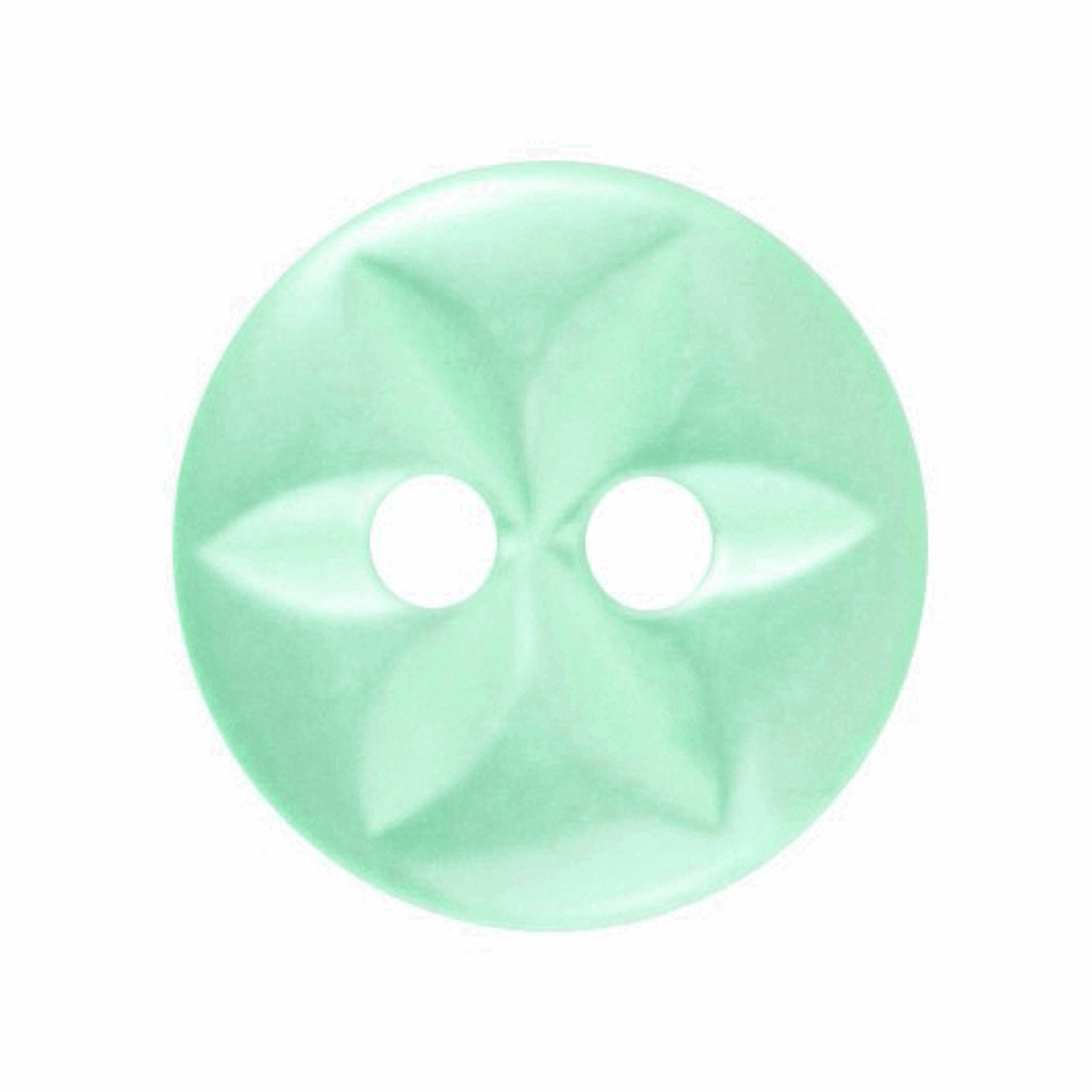 Turquoise Star Button, 11mm (7/16in) Diameter (Sold Individually)