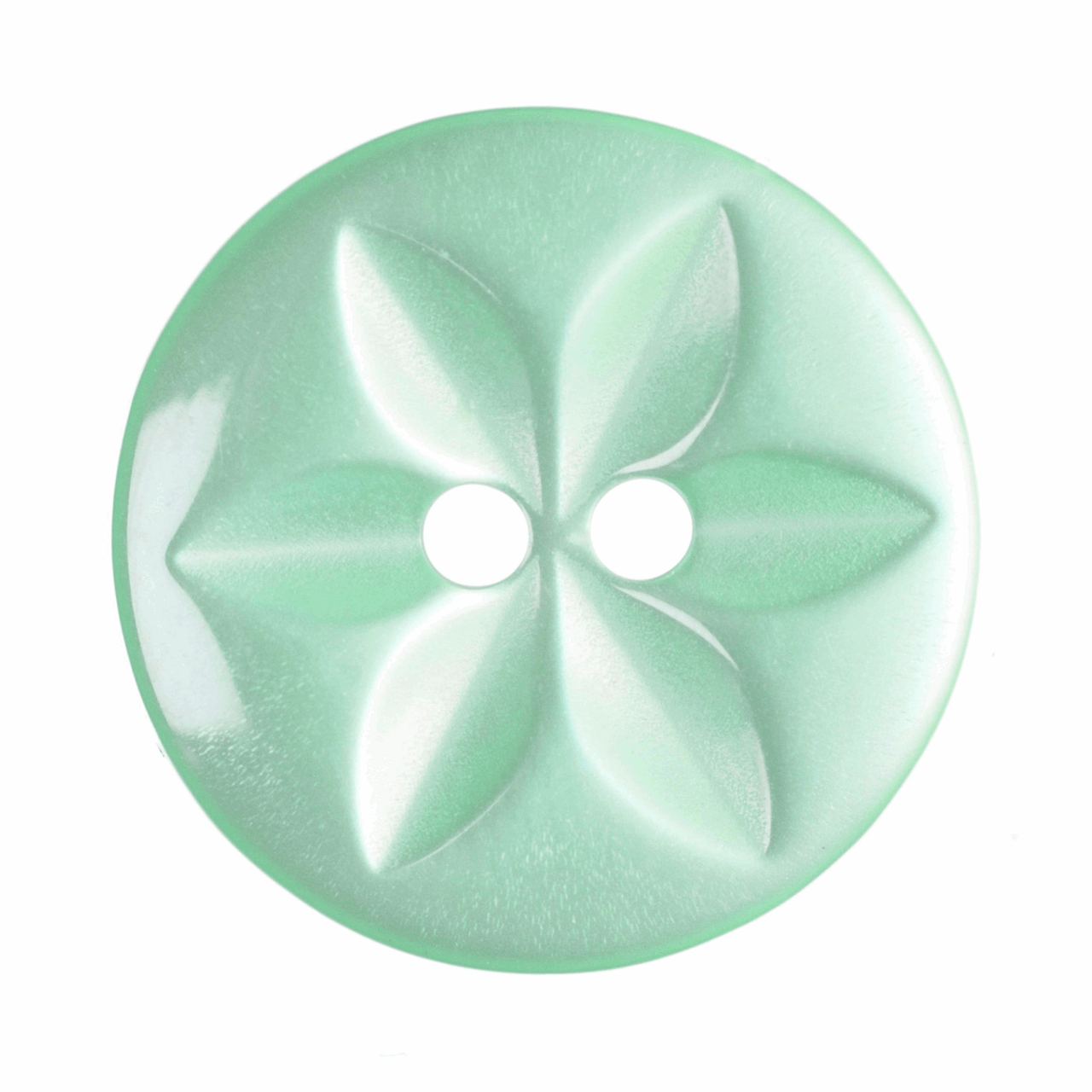 Turquoise Star Button- 14mm - (Sold Individually)