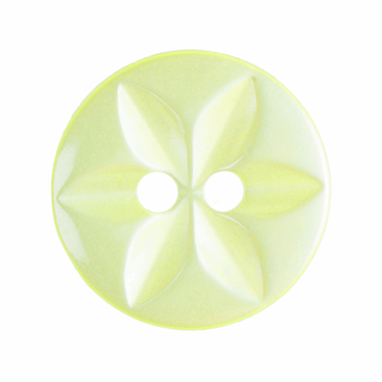 Yellow Star Button, 16mm (5/8in) Diameter (Sold Individually)