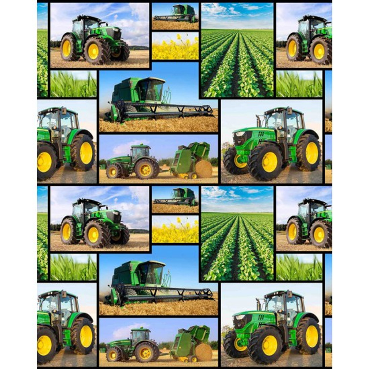 Farm Machines - 100% Cotton 112cm/44in wide, Sold Per Half Metre