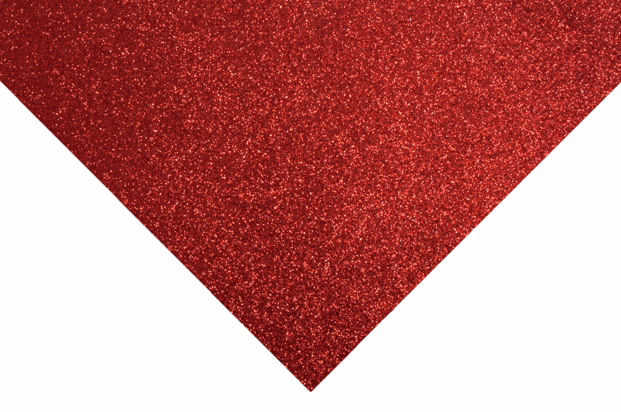 Red Glitter Felt Sheets (30 x 23cm)
