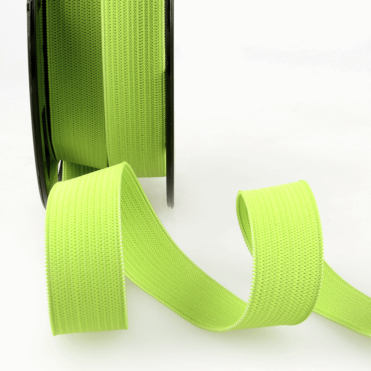 Elastic - 25mm in Anise Green (sold by the metre)