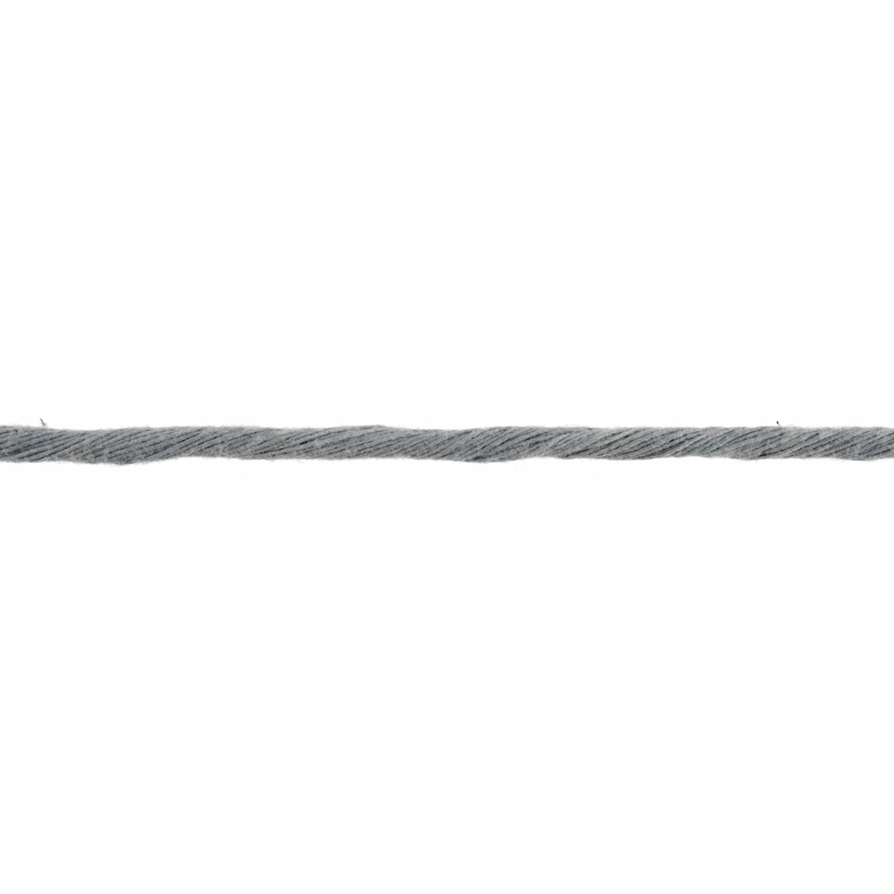 Cotton Macramé Cord - 50m x 4mm - Silver