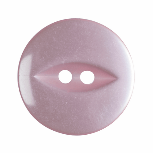 Pink Fish Eye Button - Available in 4 sizes (Sold Individually)