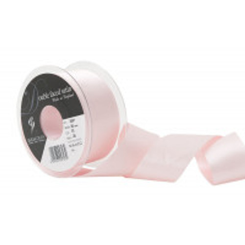 35mm 70 Pale Pink Double Satin Berisfords Ribbon ( Sold per Metre)