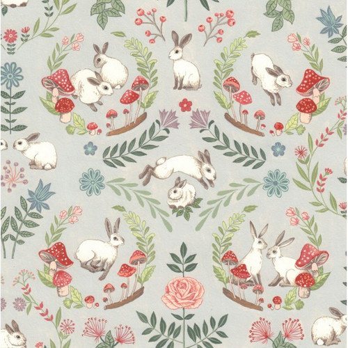 IN THE MEADOW COL. 102 WREATH - 100% Cotton - 44/5" -112cm width ( Sold per half metre)