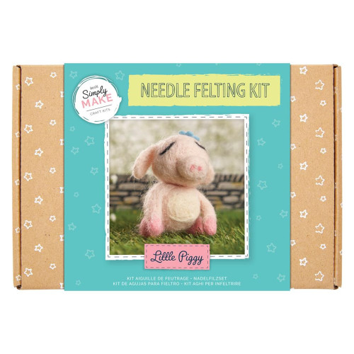 Docrafts Simply Make Needle Felting Little Piggy Kit