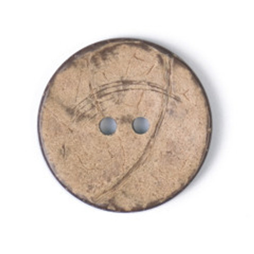 Beige Coconut Button - 2 Hole - 31mm ( Sold individually)