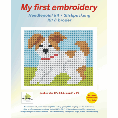 Needlepoint Kit: My First Embroidery: Puppy