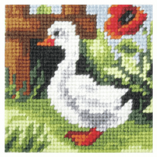 Needlepoint Kit: My First Embroidery: Baby Goose