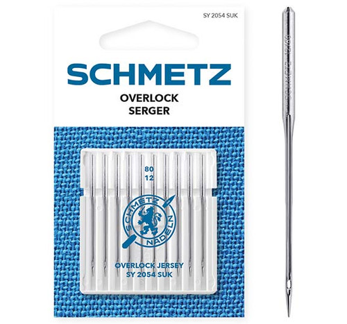 Sewing Machine Needles: Overlock Jersey: 80(12): 10 Pieces