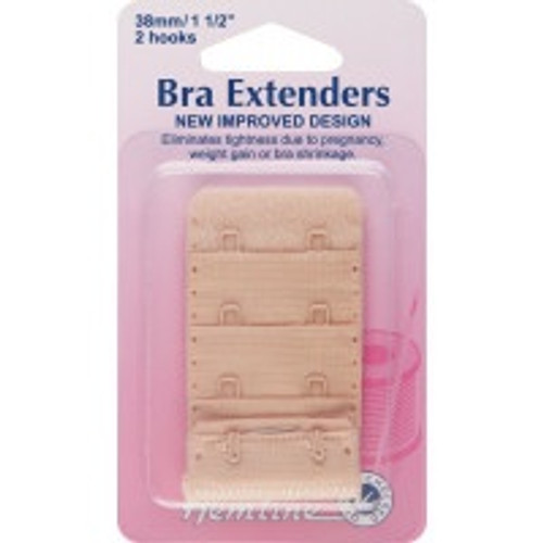 Bra Back Expander Extender 50mm - 3 Hook - black by Hemline in