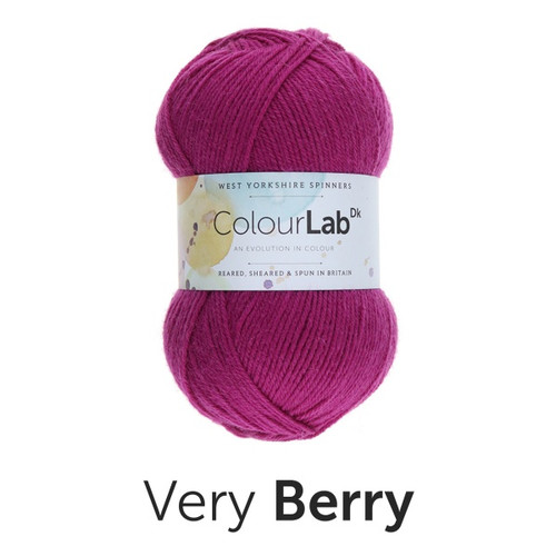 Very Berry 100% British Wool ColourLab DK (100g) Very Berry 100% British Wool ColourLab DK (100g)