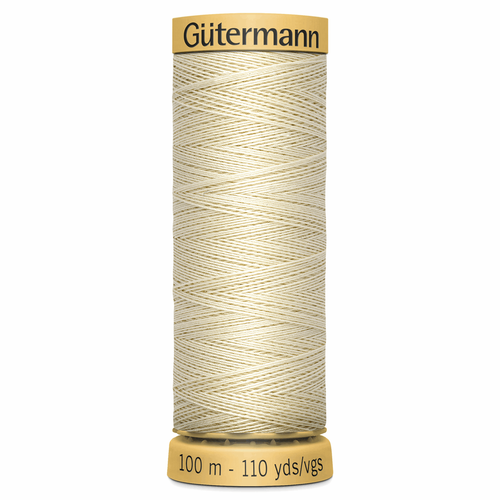 0429 Natural Cotton Sewing Thread 100mtr Spool