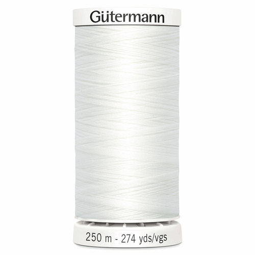 800 White Sew-All Polyester Thread 250mtr Spool 800 White Sew-All Polyester Thread 250mtr Spool