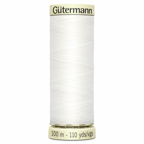 800 White Sew-All Polyester Thread 100mtr Spool