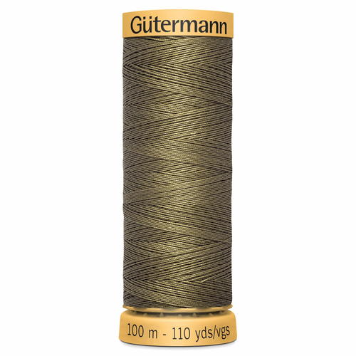 0825 Natural Cotton Sewing Thread 100mtr Spool