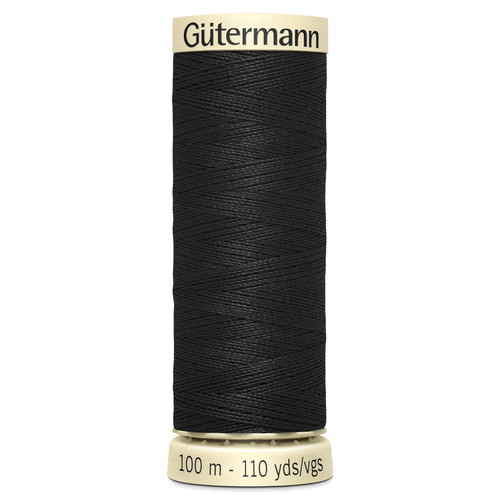 000 Black Sew-All Polyester Thread 100mtr Spool