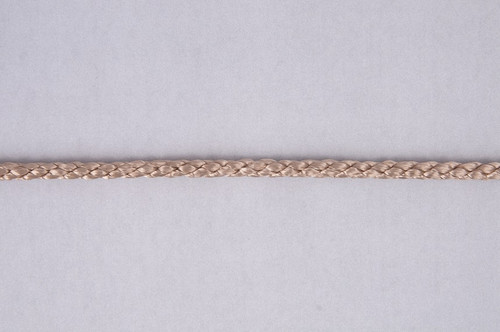 Fawn Woven Satin Crepe Cord, 6mm wide (Sold Per Metre) Fawn Woven Satin Crepe Cord, 6mm wide (Sold Per Metre)