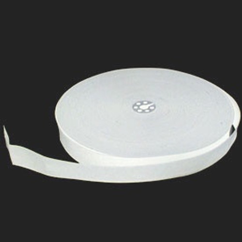 White 1.25" Flat Woven Elastic, 32mm wide (Sold Per Metre)